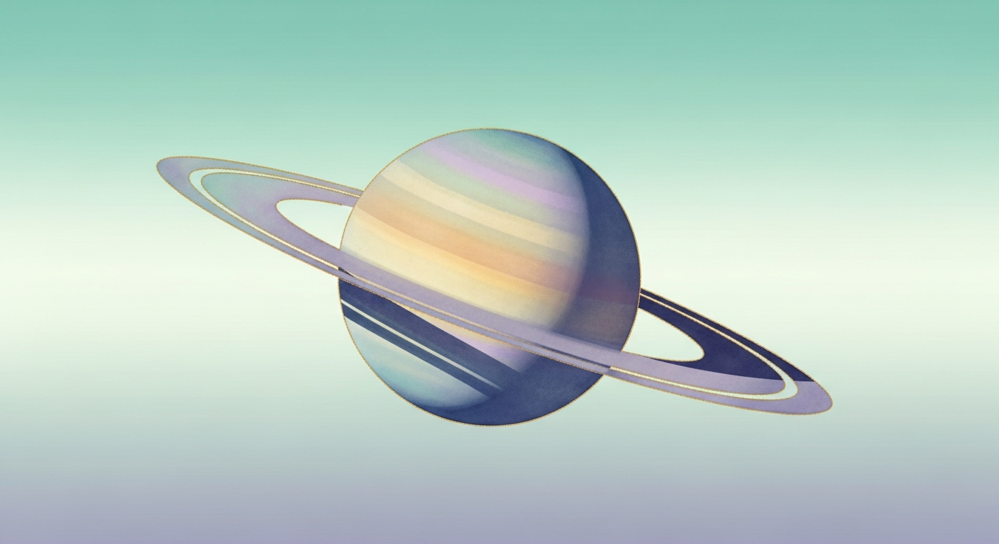 Saturn's iconic rings, as documented by NASA — the planet's slow 29.4-year orbit is the astronomical foundation of the Saturn return tradition.