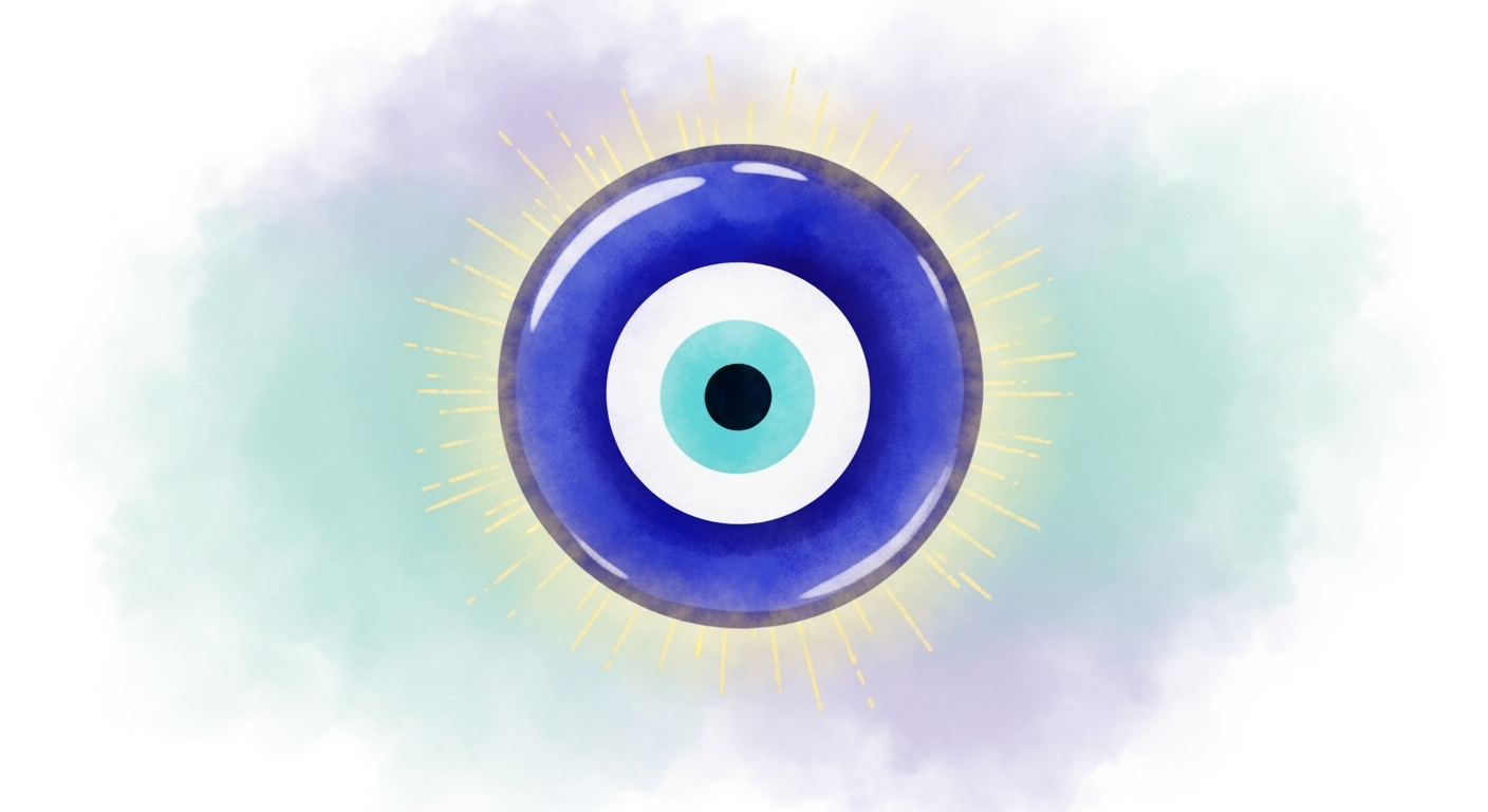 El nazar, amuleto de vidrio azul, es uno de los objetos protectores más asociados a la tradición del mal de ojo según registros históricos del Mediterráneo y Oriente Medio.