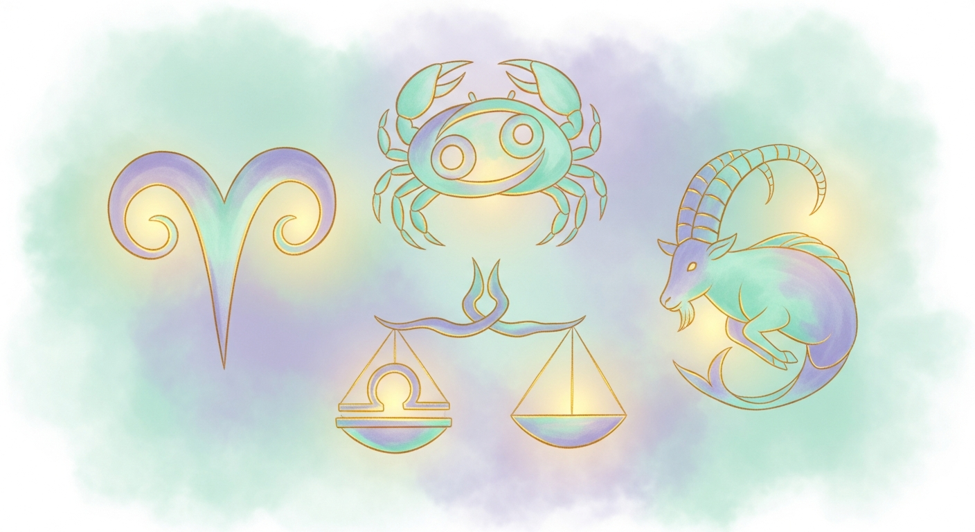 Aries, Cáncer, Libra y Capricornio son los signos cardinales según Ptolomeo en el Tetrabiblos — los que marcan el inicio de cada estación.