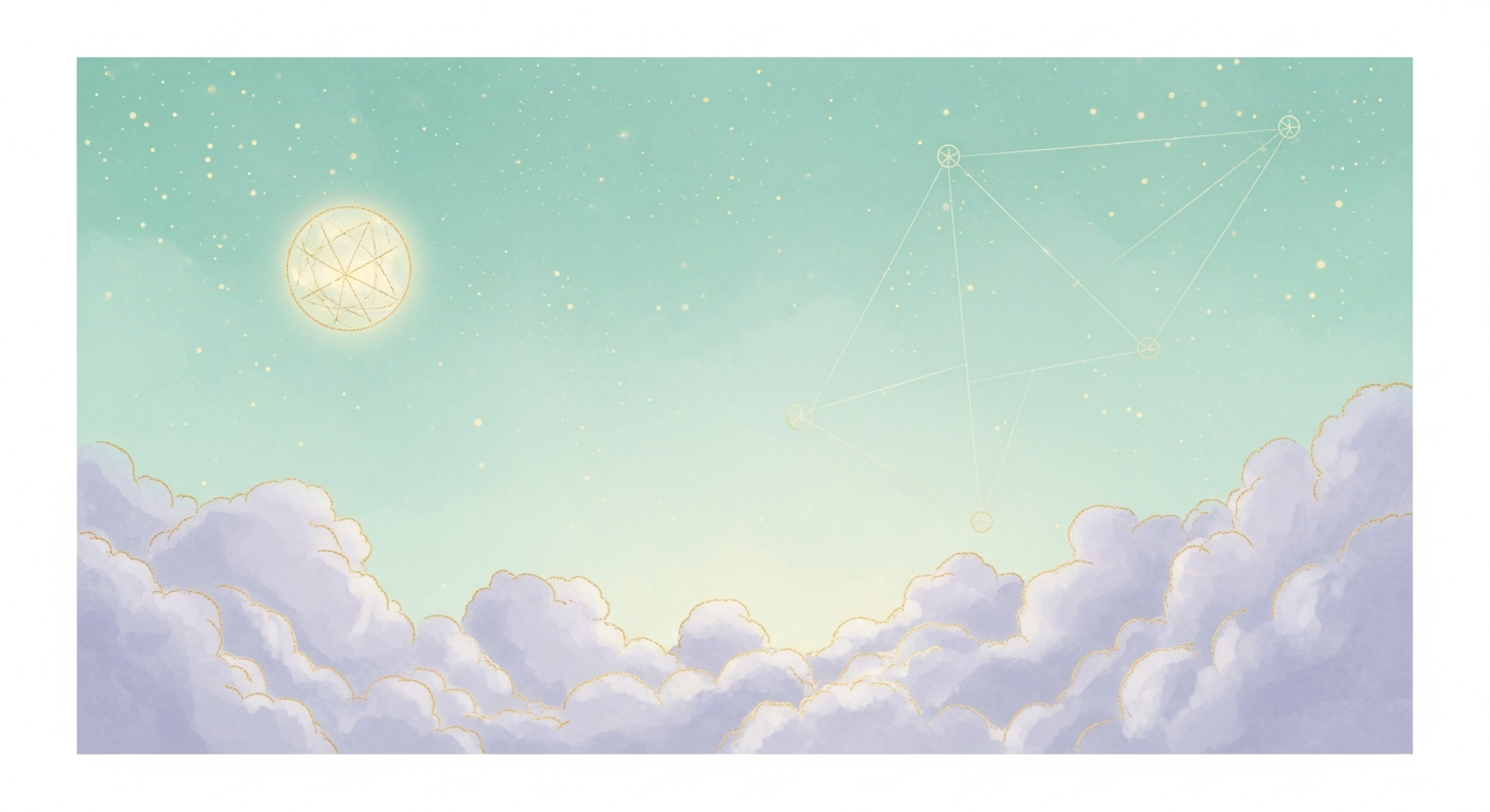 Ilustração de lua cheia em céu noturno — a lua figura entre os astros analisados por Artemidoro de Daldis no século II d.C.